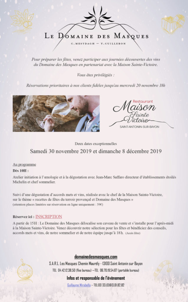 Atelier initiation à la dégustation et repas accords mets/vins
